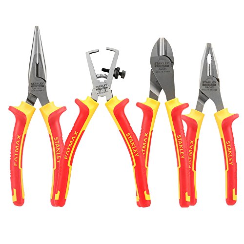 Stanley 4-84-489 Alicates, Red//ellow, Set de 4 Piezas