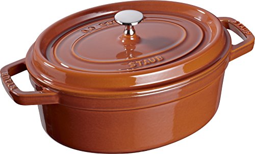 STAUB 11029806 - Cazuela Ovalada de 29 0 cm 4 25 l Canela Apta para inducción (h.nr.)