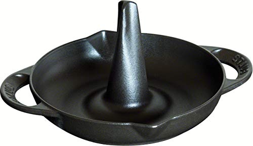 STAUB Asador Vertical, Hierro Fundido, Negro, 24 cm