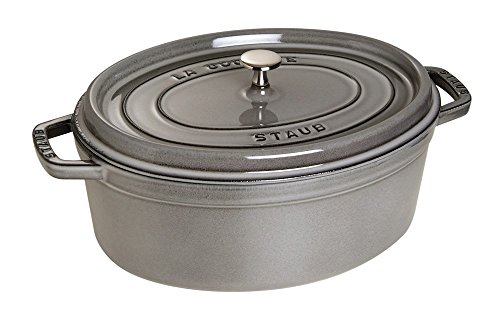 Staub Cazuela Cocotte Ovalada 27 centímetros Gris