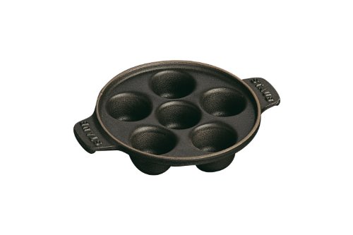 STAUB Sartén para Caracoles, Hierro Fundido, Negro, 14 cm