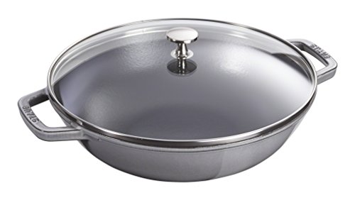 STAUB Wok 30 Cm Gris Grafito Hierro Fundido