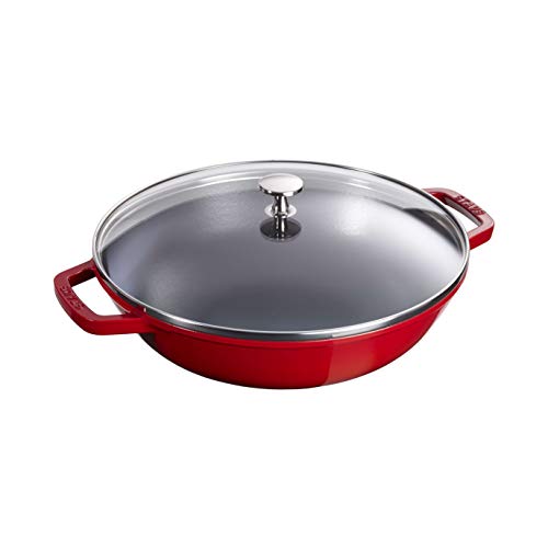 STAUB Wok Pequeño diam.30 cm Cereza