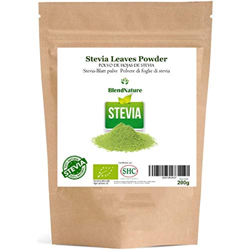 Stevia en Polvo Ecologica Pura 100% Natural 200Gr. – Hojas Seleccionadas Premium.