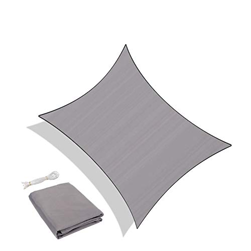 Sunnylaxx Vela de Sombra Rectangular 4 x 5 Metros, toldo Resistente e Impermeable, para Exteriores, jardín, Color Gris