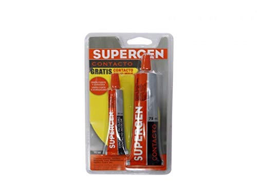 SUPERGEN 62600-012 Pegamento, Amarillento-incoloro, 75ml+20ml