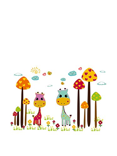 SuperStudio LO+DEMODA Vinilo Decorativo, diseño Color Mushrooms, PVC, Multicolor, 50x70x0.05 cm