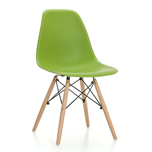 SuperStudio Wooden - Pack de 2 sillas , color verde, talla 81.5 x 47 x 53.5 cm