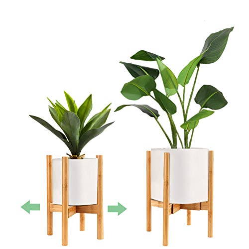 Surplex Soporte para Plantas Ajustable,Soporte de Plantas Expandible Retro Soporte para Exhibición de Macetas, Moderno Soporte para Macetas de Flores para Interior y Exterior