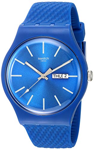 Swatch Reloj Analógico para Hombre de Cuarzo con Correa en Silicona SUON711