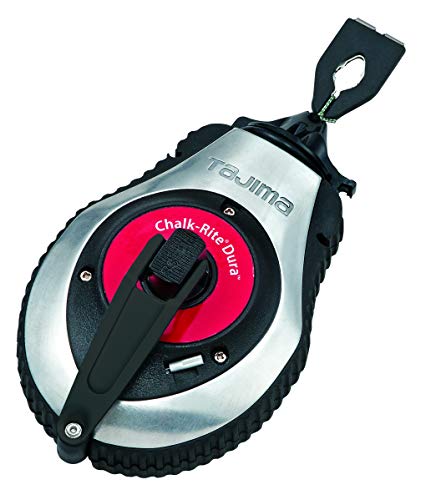 Tajima Chalk-Rite Dura CR401SD - Cuerda de percusión (30 m, con sistema de manivela rápida, para todo tipo de superficies, cuerda de percusión trenzada)