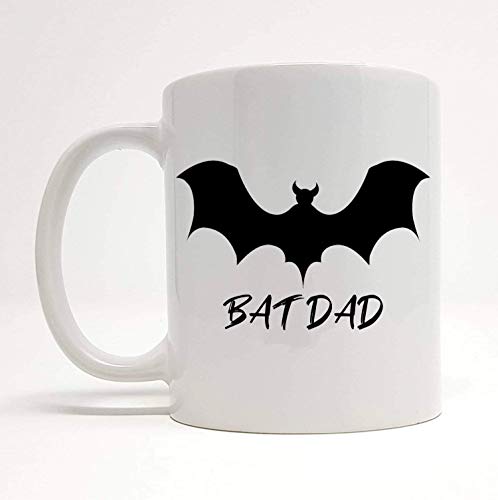 Taza de café de Batman, papá murciélago, regalo de Batman, taza de café de papá, regalo para papá, regalo del día del padre, día del padre, taza de café, Batman, taza de superhéroe, idea de regalo bla