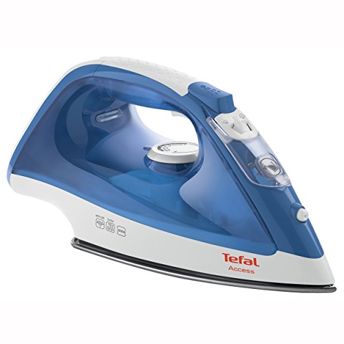 Tefal FV1511 Access – Plancha de vapor, suela antiadherente, disparo de vapor extra de 90 g/min, función de autolimpieza, color azul