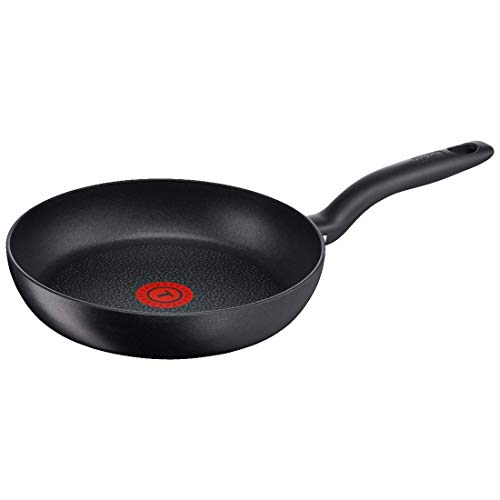 Tefal Hard Titanium C6951982 - Sartén para Wok Alrededor, Aluminio, Negro, sin Recubrimiento, 175 °C, 47 x 29.4 x 12 cm