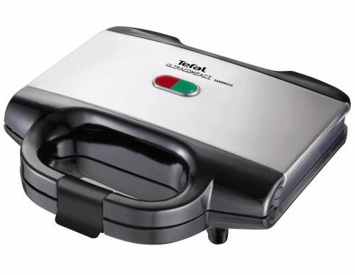 Tefal SM 1552 - Sandwichera, 700 W, color negro y gris