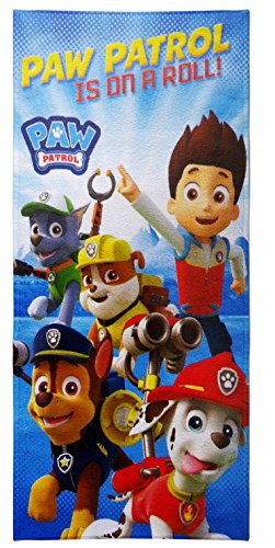 Textil Tarragó Paw Patrol Toalla de Piscina, Algodón, Azul, 30x40x3 cm