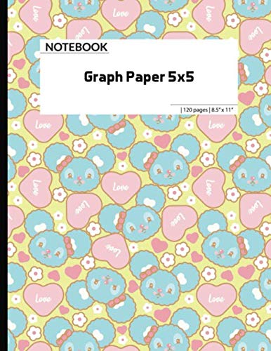 The Composition Book: Graph Paper 5x5: Quad Ruled 5x5-VOL.SR10, The Notebook For Design Projects, Mapping, Designing Floorplans, Tiling, Playing Pen ... Planning Embroidery, Cross Stitch Or Knitting