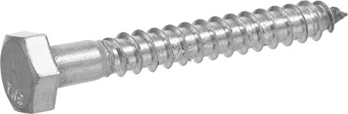 The Hillman Group 832088 - Tornillo hexagonal de acero inoxidable (1/2 x 5 pulgadas, 25 unidades)