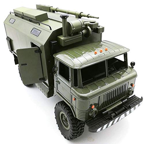 Tletiy RC Car 1/16 4WD 2.4G control remoto de camiones militares de alta velocidad-o-terreno inalámbrica Ingeniería Eléctrica de la roca del vehículo sobre orugas RTR juguete for niños y regalo de Nav