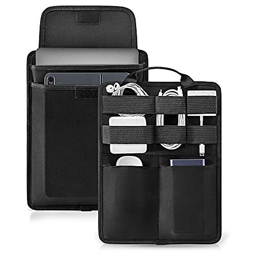 tomtoc Funda de Organización para 13" 2018 MacBook Air y Pro | 9.7"-11" iPad, Funda Tech Gear Management para Accesorios Electrónicos como Cargador de Cables, Hub de Disco Duro, Banco de Energía