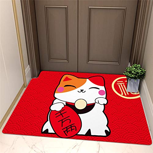 TOORY mural Alfombra Puerta Estera Estera del Piso Estera del Piso Puerta Principal hogar Inodoro Inodoro baño Absorbente Estera antideslizante-60 * 90cm_18 años