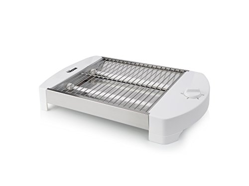 Tristar BR-2400 Tostadora plana horizontal con temporizador, 2 resistencias de cuarzo, Temporizador con 5 niveles de potencia, Bandeja Recogemigas, superficie de tostado de 23,2 cm x 20 cm, 400 W