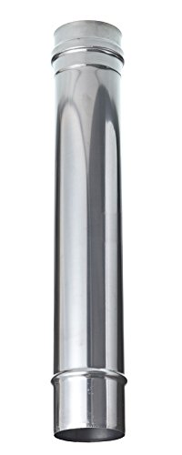 Tubo de acero inoxidable DN 130 mm L-1000 chimenea ZP gartinex tubo