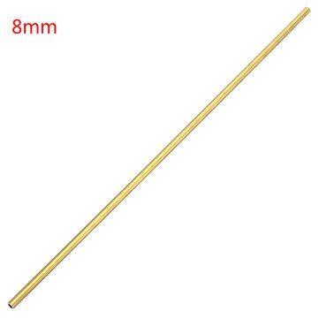 TuToy 3-8Mm Diámetro Latón Tubo Redondo Hueco Varilla Torno Bar Stock Kit Surtido Para Diy Craft Tool Longitud 50Cm- 8Mm