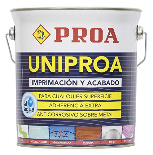 Uniproa al agua. Imprimación multiadherente todoterreno. Blanco.