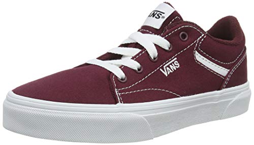 Vans Seldan, Sneaker Unisex Adulto, Red Canvas Port Royale Blanco 8j7, 39 EU