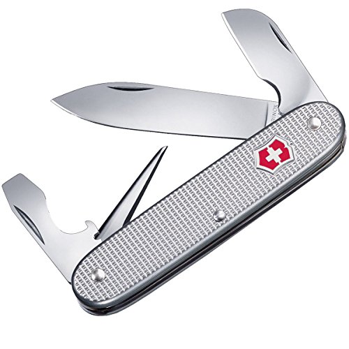 Victorinox V08120.26 Navaja Medio Taschenwerkzeug Electrician, Alox Silber gerippt, Gris, M