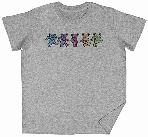 Vistoso Bailando Osos Gris Niños Chicos Chicas Camiseta Unisexo Tamaño M Grey Kid's Boys Girls tee Size M