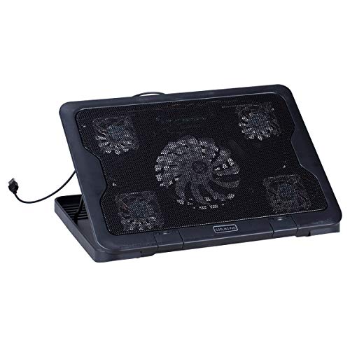 Vosarea Laptop Cooler Notebook Cooling Mat USB Cooler 5 Fan Computer Stand Chill Mat