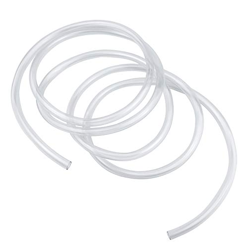 Wandefol Tubo Transparente, Tubo Flexible PVC, Tubo Flexible Plástico, Tubo de Aire de Acuario 3M Accesorio de Bomba de Agua/Acuario/Tanque Transferencia de Líquido Gas Diámetro Extror 12MM