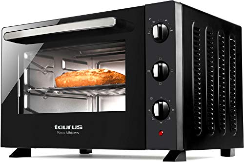 White & Brown Taurus - MF341B - Mini horno - 34 L negro - 1500W - Temporizador