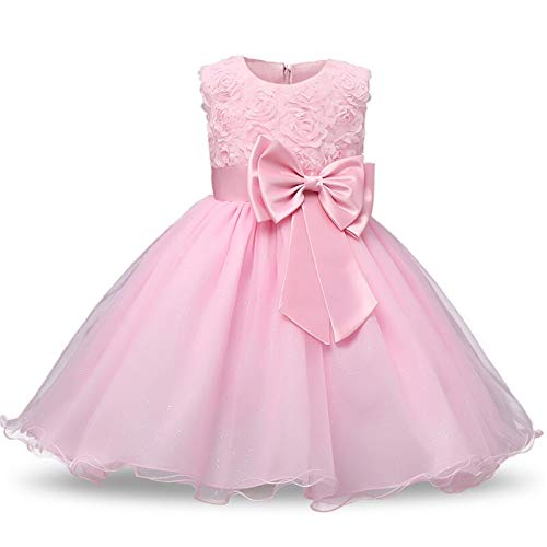 yanhuigang Vestido Elegante y cómodo Vestido de niña de Flores for la Fiesta de cumpleaños 0-12 años Trajes de Lentejuelas Niñas Niñas Primera comunión Vestido de niñas Vestido for niños Robe