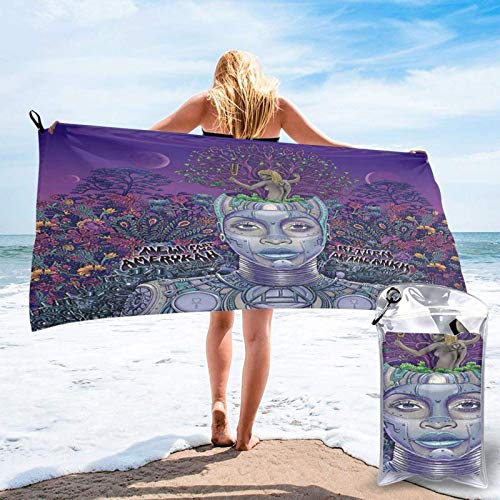 Yuanmeiju Toalla Toalla de baño de Secado rápido Erykah Badu Return of The Ankh Quick Dry Towel Unisex Blanket Portable Lightweight Towel for Beach Bath Travel Swim Pool Yoga Gym