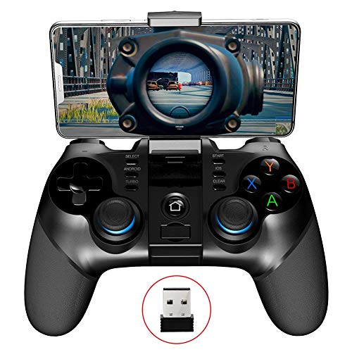 Zero starting point Movil Controlador Inalámbrico Gamepad, Digital Pocket Gamepad Box Controller, Juego Joysticks Inalambrico, Joystick para Compatible Android6.0/Ios11.0/PC,Lightblue