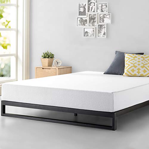 Zinus Cama de plataforma resistente y de perfil bajo Trisha de 17,8 cm, Base para colchón, Sin necesidad de usar un somier, Sólido soporte de listones de madera, Fácil montaje, 135 x 190 cm