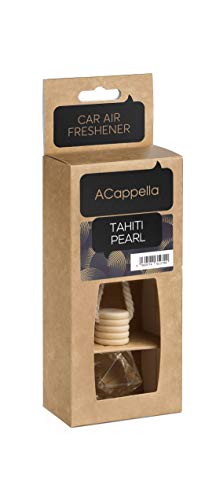 ACappella ambientador Colgante perfumado para Coche Tahiti Pearl - Difusor de Varillas de Fragancia perfumada para el Coche, Larga duración