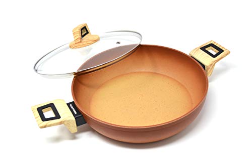 Amercook Cacerola Baja Terracotta con Tapa 30 cm