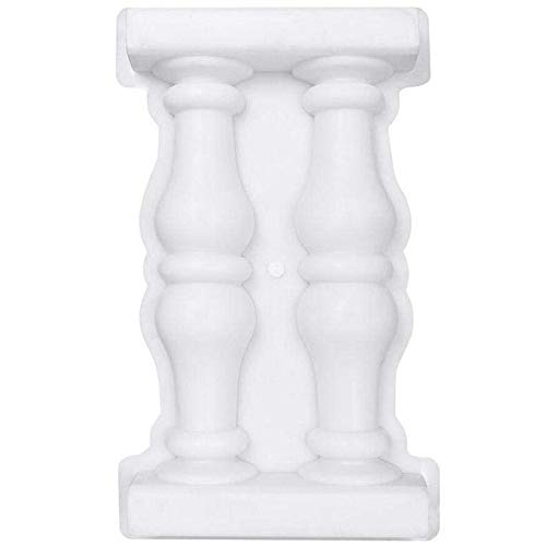 Amoyer Columna 1pc Grupo Griega Estatua Moho Doble Columna Romana Moho Práctica Valla De Hormigón del Molde DIY Decoración del Jardín