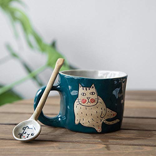 Animal Cute Big Creative Tazas Cerámica Regalos Espresso Pareja Gato Taza Vajilla De Dibujos Animados Filizanki Do Kawy Cocina Comedor Bar Ea60Mk-Style_1