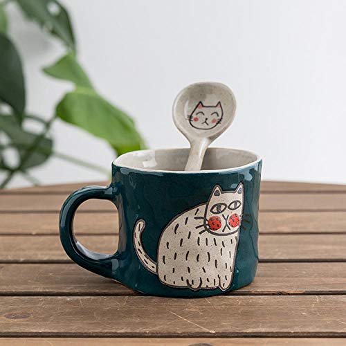 Animal Cute Big Creative Tazas Cerámica Regalos Espresso Pareja Gato Taza Vajilla De Dibujos Animados Filizanki Do Kawy Cocina Comedor Bar Ea60Mk-Style_5