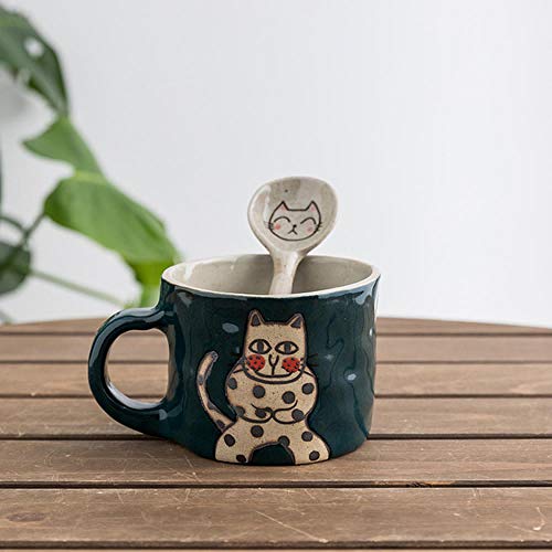 Animal Cute Big Creative Tazas Cerámica Regalos Espresso Pareja Gato Taza Vajilla De Dibujos Animados Filizanki Do Kawy Cocina Comedor Bar Ea60Mk-Style_6