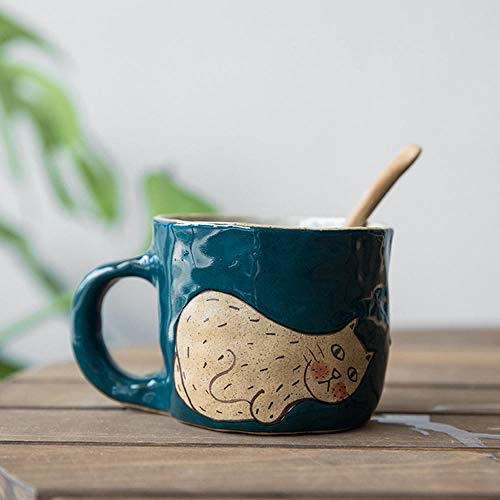 Animal Cute Big Creative Tazas Cerámica Regalos Espresso Pareja Gato Taza Vajilla De Dibujos Animados Filizanki Do Kawy Cocina Comedor Bar Ea60Mk-Style_4