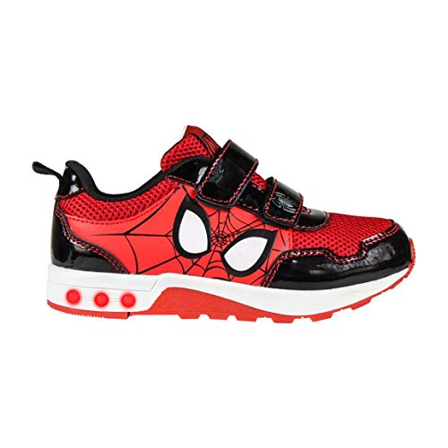 Artesania Cerda Deportiva Luces Spiderman, Niño, Rojo (Rojo C06), 27