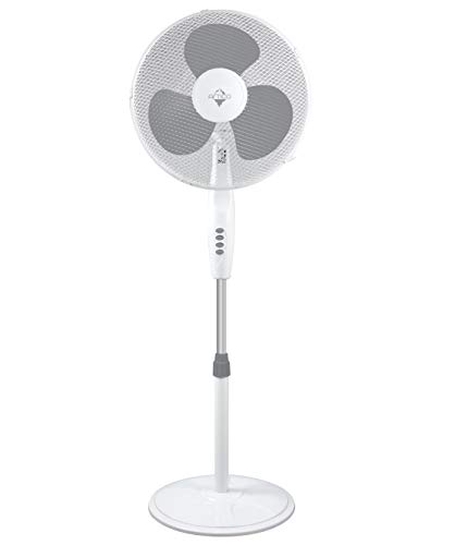 artico Ventilador de pie con Base Circular, Blanco, 16"