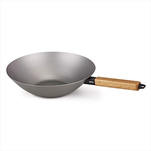 Beka 13970314 Nomad - Sartén Wok, Acero al Carbono, Diámetro 31 cm