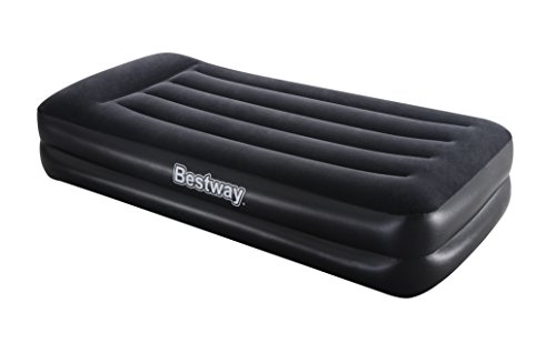 Bestway 8321115 Cama Inflable Individual con Bomba Exterior 220 V. 191x97x46 cm, Negro, 19 1x 97 x 46 cm